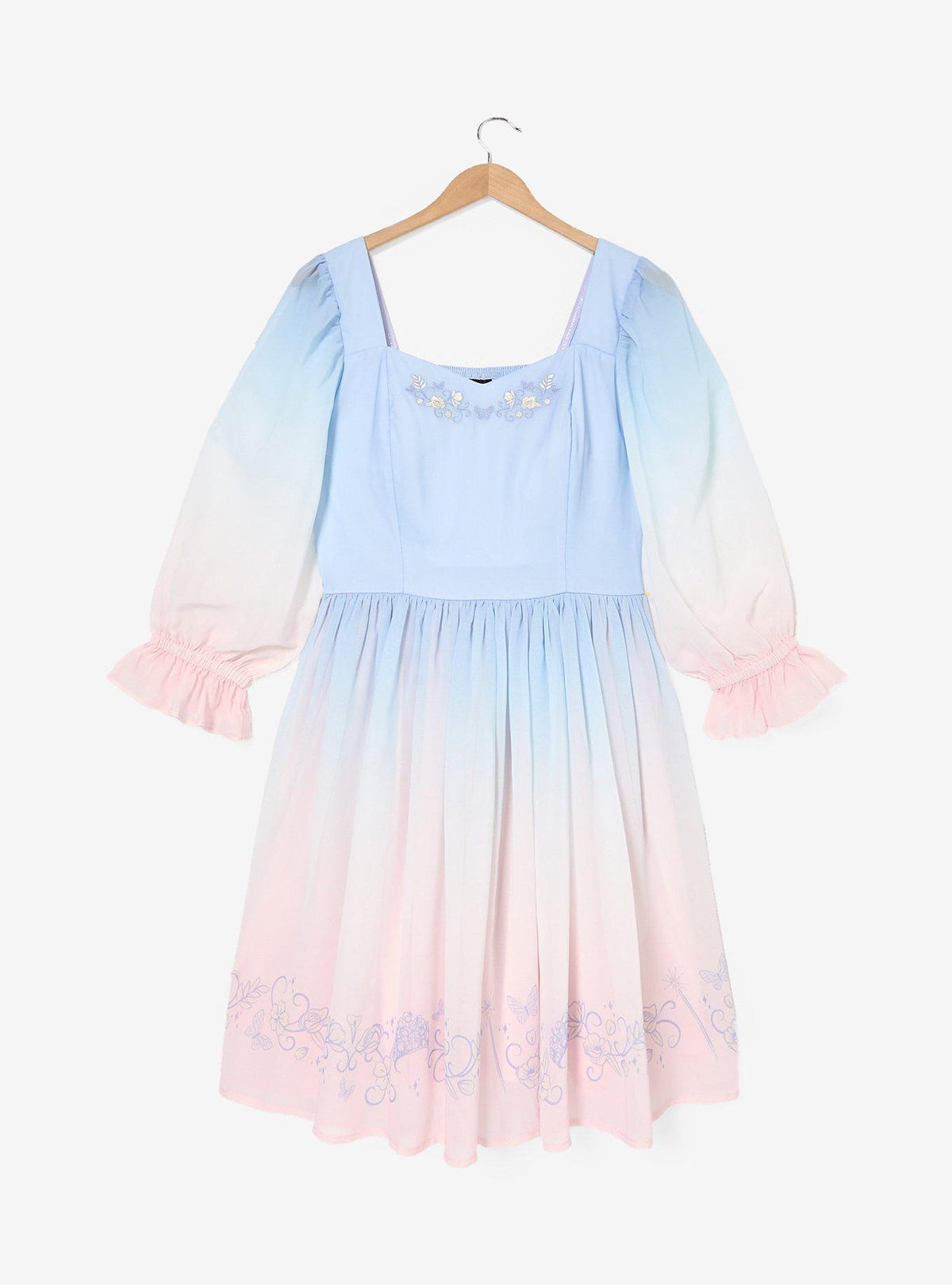 Vestido azul degradado de Glinda - Wicked, tallas grandes