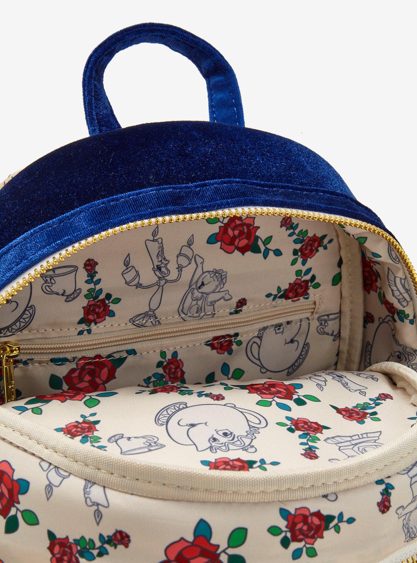 Mochila mini de terciopelo Belle y Beast de Beauty and the Beast