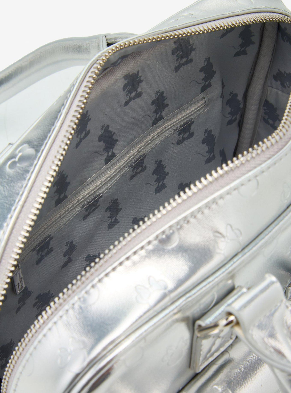 Cartera metálica Loungefly de Mickey y Minnie
