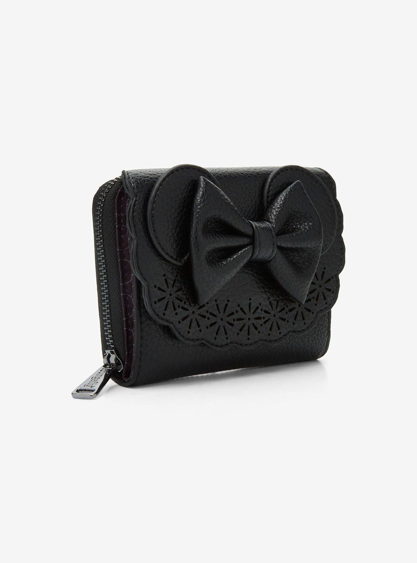 Billetera negra texturizada de Disney Minnie Mouse