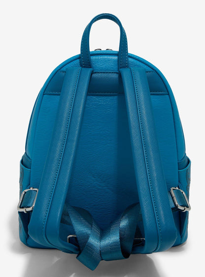 Mochila mini azul con hibiscos Disney Lilo & Stitch