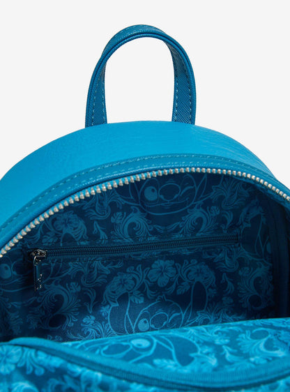 Mochila mini azul con hibiscos Disney Lilo & Stitch