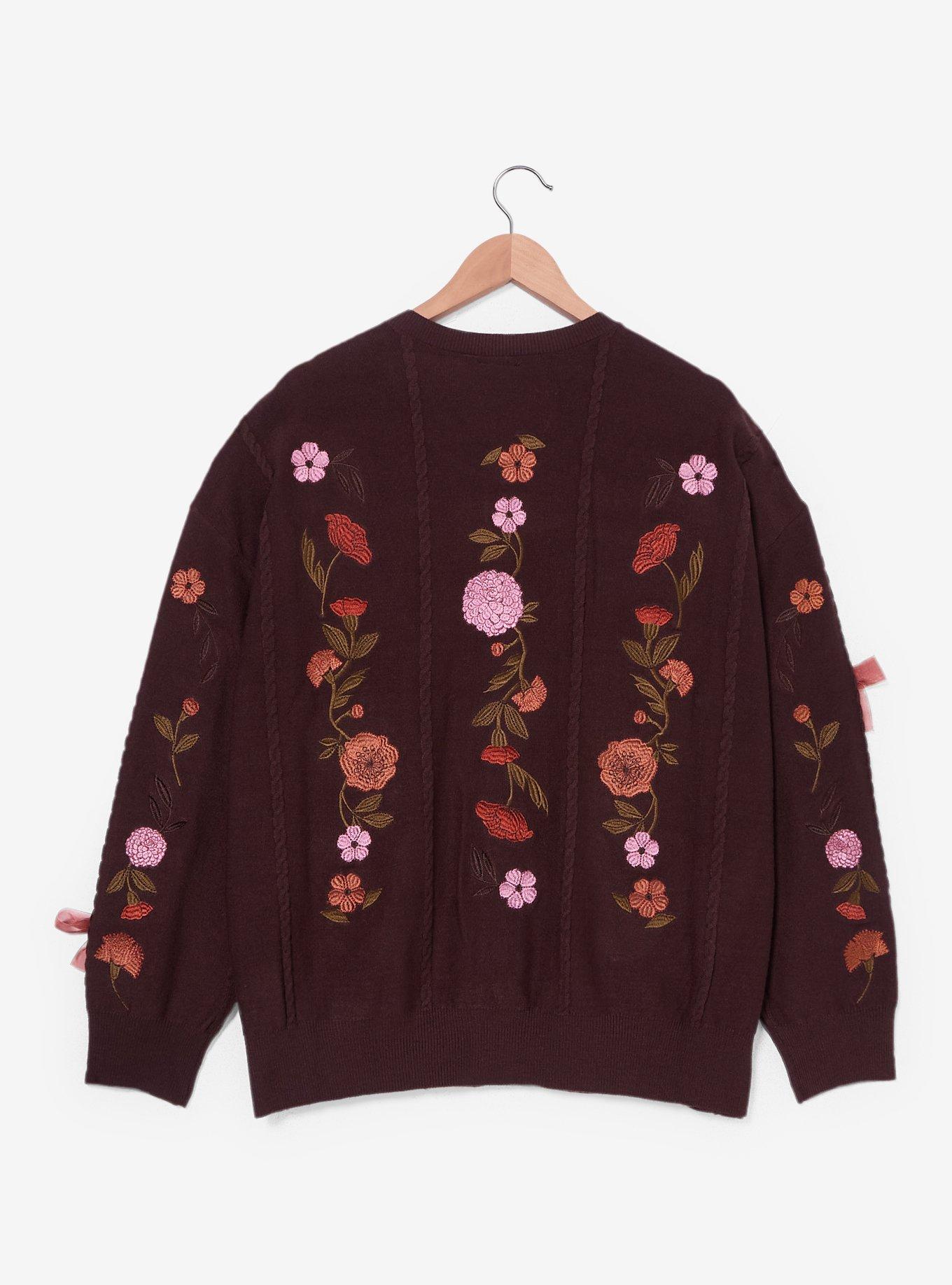 Cárdigan Disney Minnie Mouse con flores otoñales