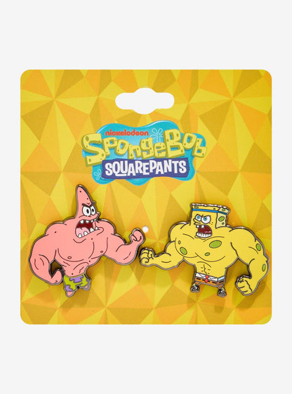 Set de pines esmaltados Patrick y SpongeBob luchadores