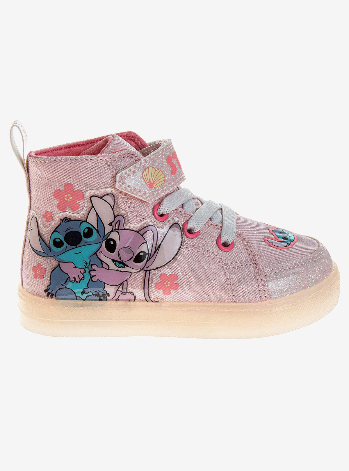 Zapatillas altas con luces Stitch para niñas