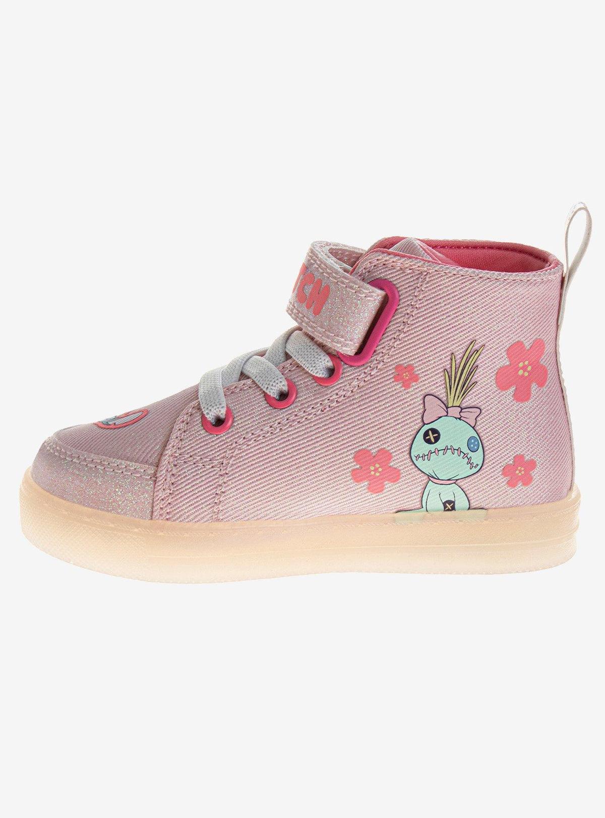 Zapatillas altas con luces Stitch para niñas