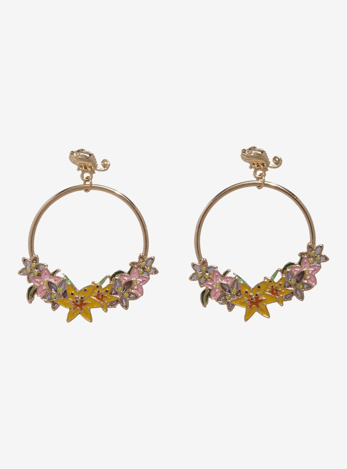 Aros Disney Tangled Rapunzel con flores