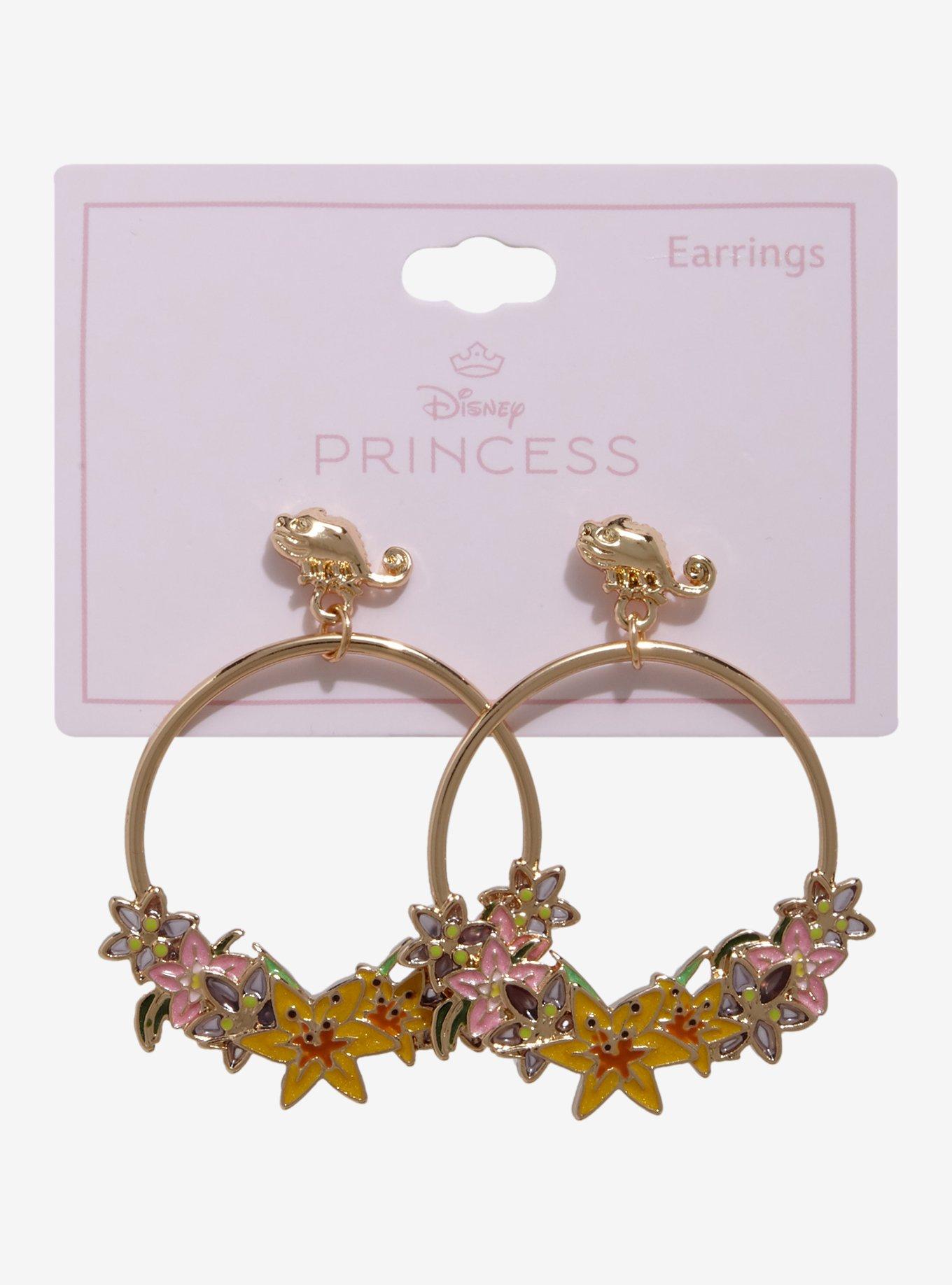 Aros Disney Tangled Rapunzel con flores
