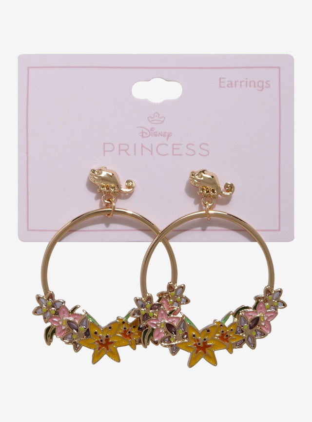 Aros Disney Tangled Rapunzel con flores