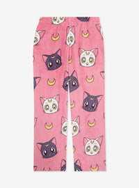 Pantalón de pijama afelpado Sailor Moon Luna y Artemis