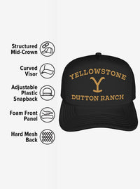 Gorro trucker de espuma Yellowstone con logo