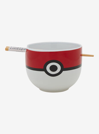 Tazón de ramen Poké Ball de Pokémon con palillos