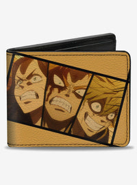 Billetera plegable Black Clover con rostros de personajes