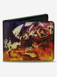 Billetera plegable Black Clover con personajes
