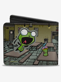 Billetera de dos pliegues Invader Zim con GIR