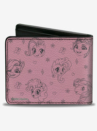 Billetera plegable My Little Pony con pony y marca de belleza
