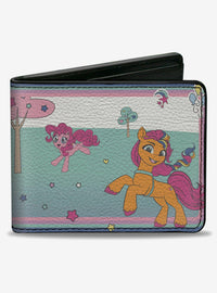 Billetera My Little Pony con escena de tres ponis
