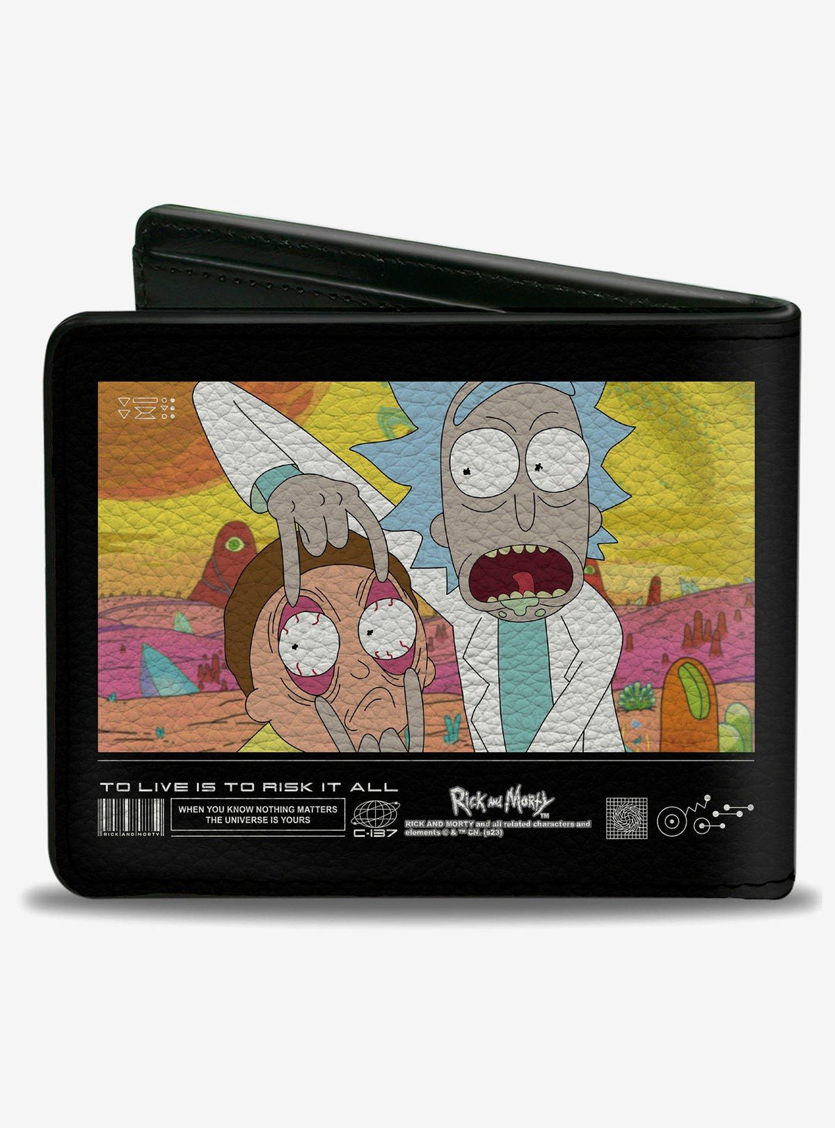 Billetera plegable Rick and Morty: Vivir es arriesgarlo todo