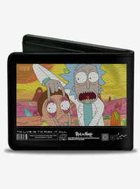 Billetera plegable Rick and Morty: Vivir es arriesgarlo todo