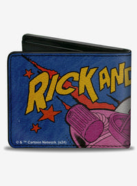 Billetera Rick and Morty con diseño de nave espacial