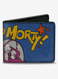 Billetera Rick and Morty con diseño de nave espacial