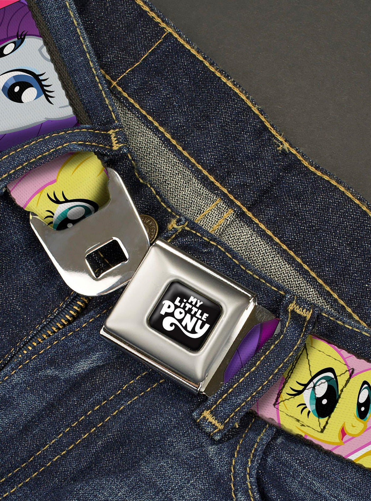 Cinturón My Little Pony con hebilla tipo cinturón de seguridad