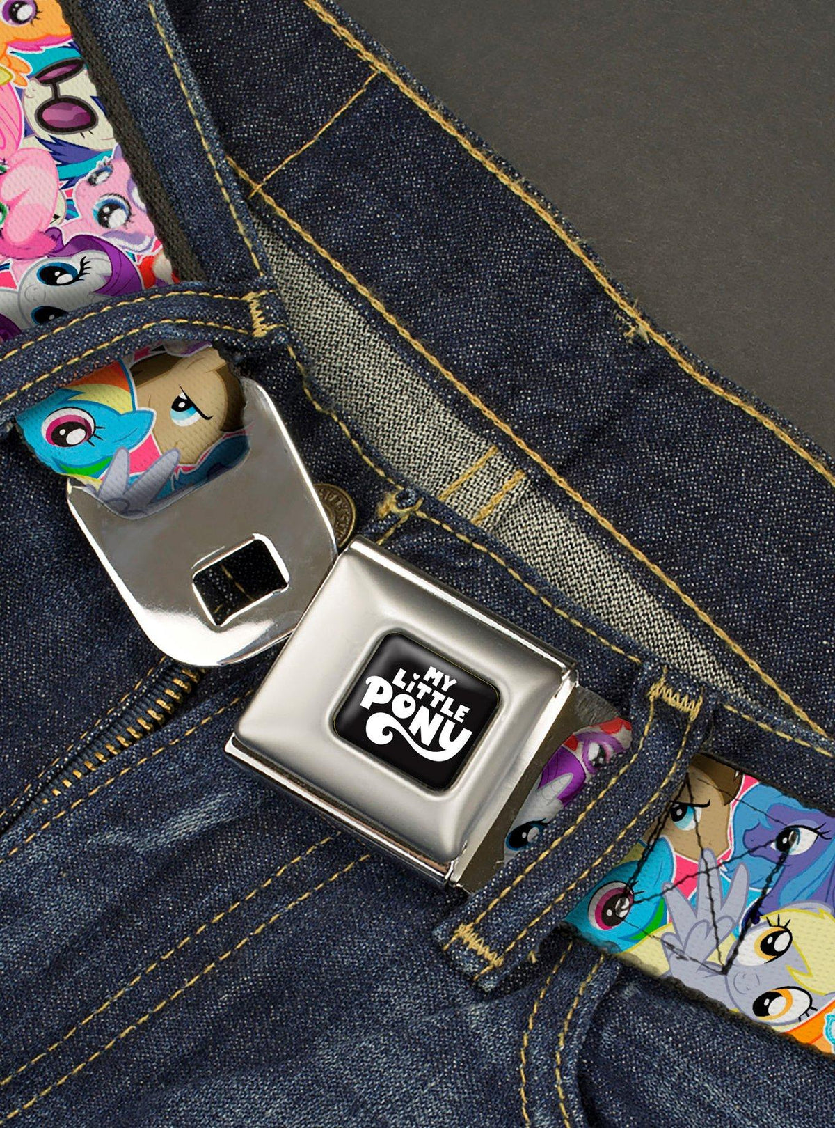 Cinturón My Little Pony con hebilla tipo cinturón de seguridad