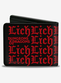 Billetera Dungeons & Dragons con ilustración de lich