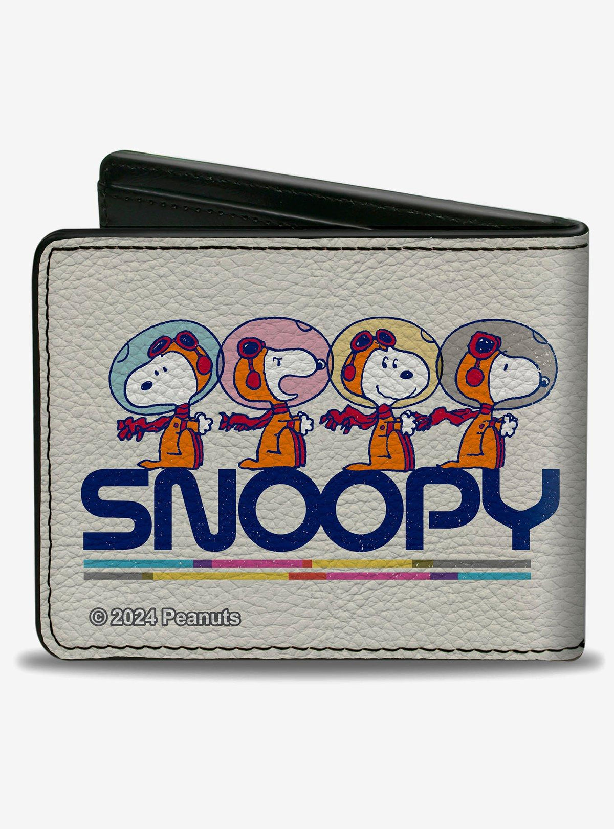 Billetera Snoopy astronauta en poses de lanzamiento