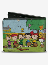 Billetera Peanuts Gang de béisbol