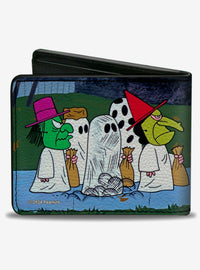 Billetera Peanuts Halloween con diseño grupal