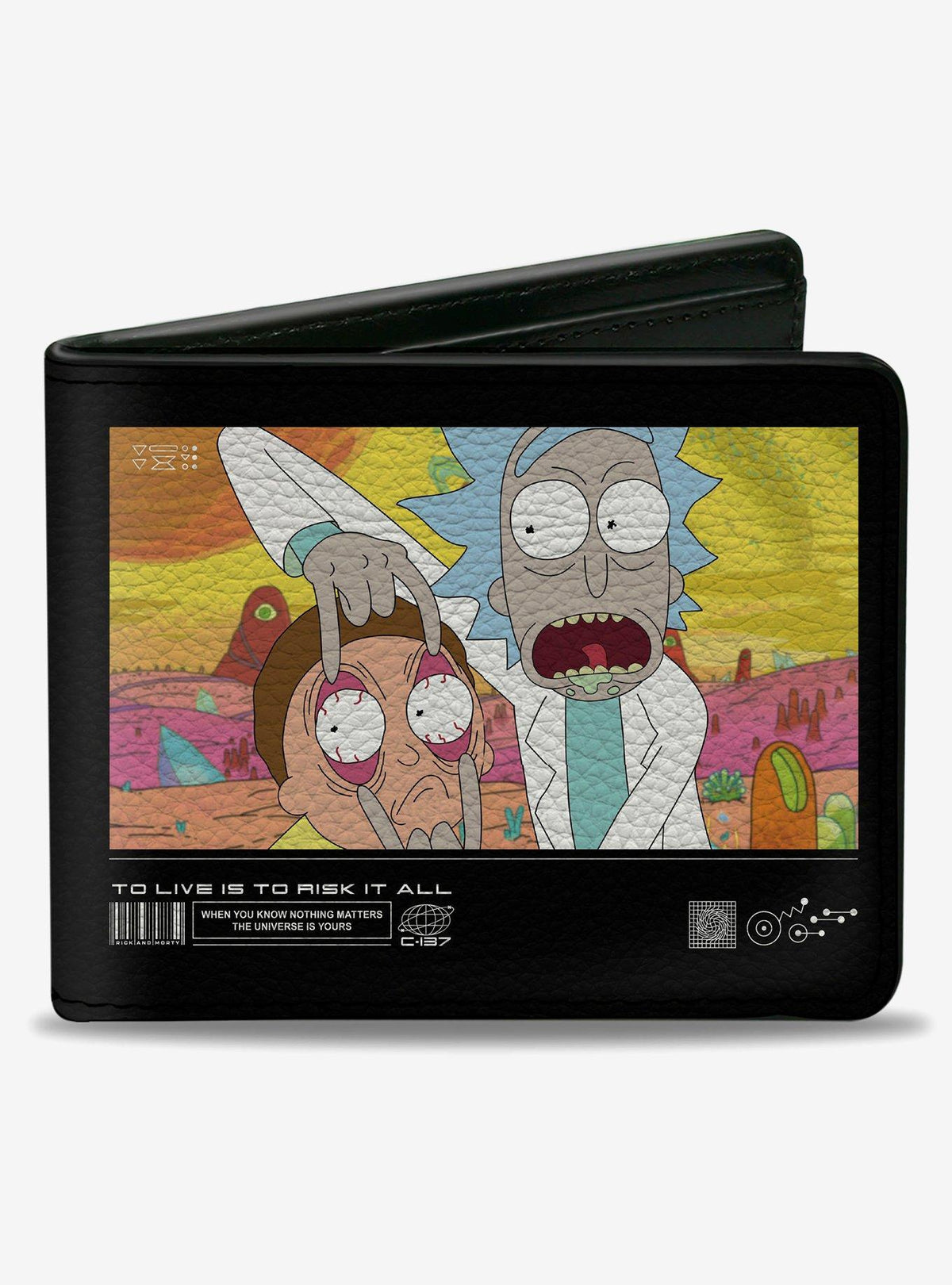 Billetera bifold Rick and Morty: Vivir es arriesgarlo todo