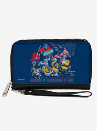 Billetera Transformers con cierre y diseño de los Autobots