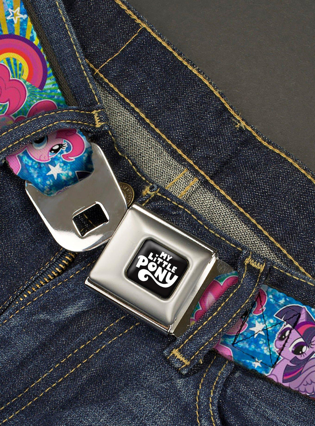 Cinturón con hebilla tipo cinturón de seguridad My Little Pony
