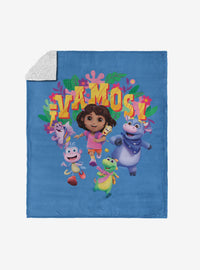 Manta Sherpa Tacto Sedoso Dora the Explorer ¡Vamos!