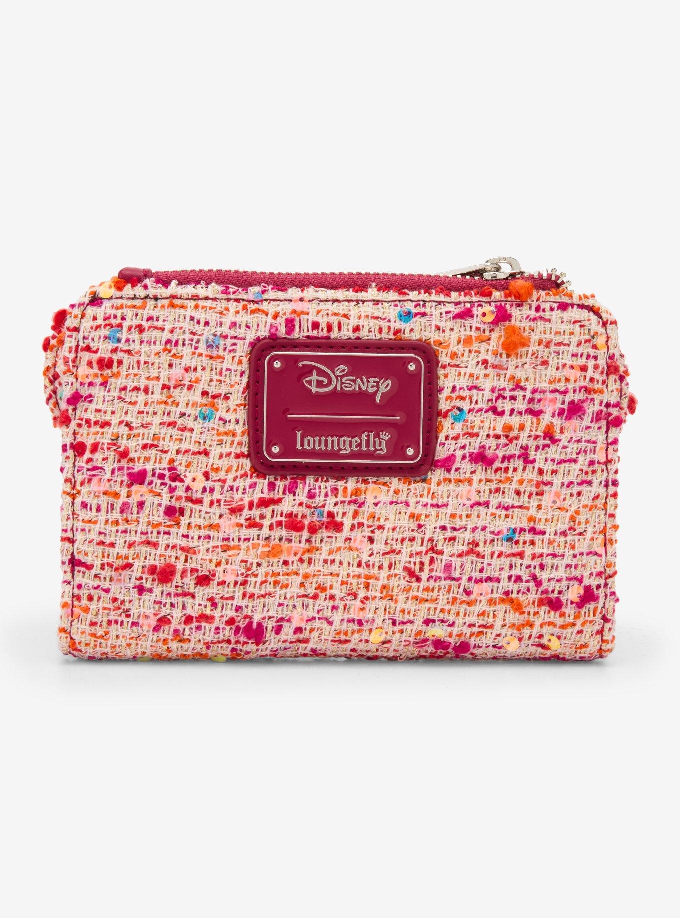 Billetera rosa bouclé con orejas de Minnie Mouse