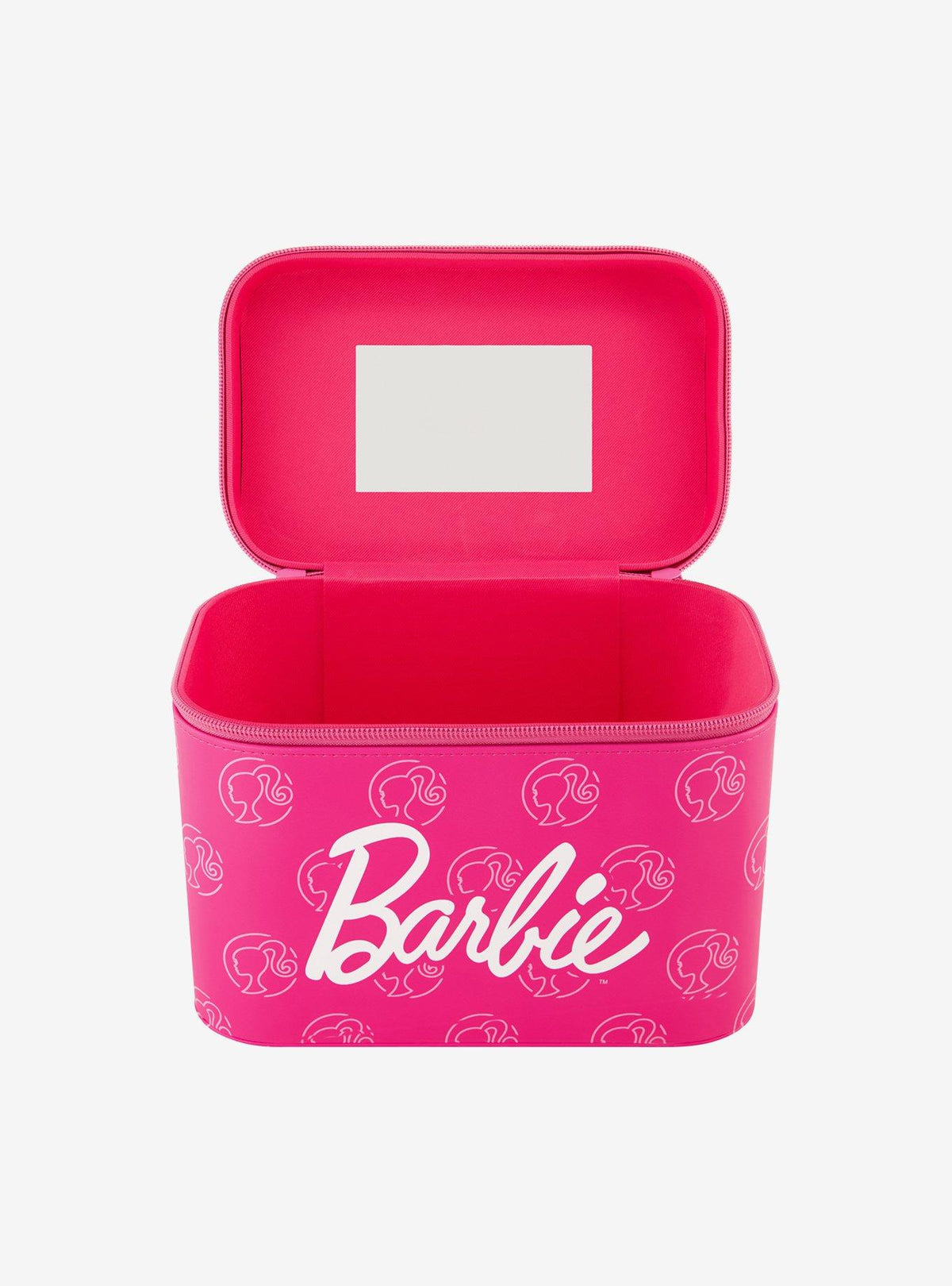 Estuche organizador Barbie rosado con espejo