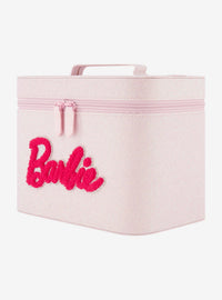 Cosmetiquero Barbie con espejo y exterior rosado con glitter