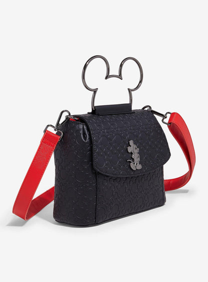 Cartera cruzada Disney Mickey Mouse con siluetas grabadas