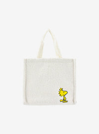 Bolso tote mini de sherpa Snoopy y Woodstock