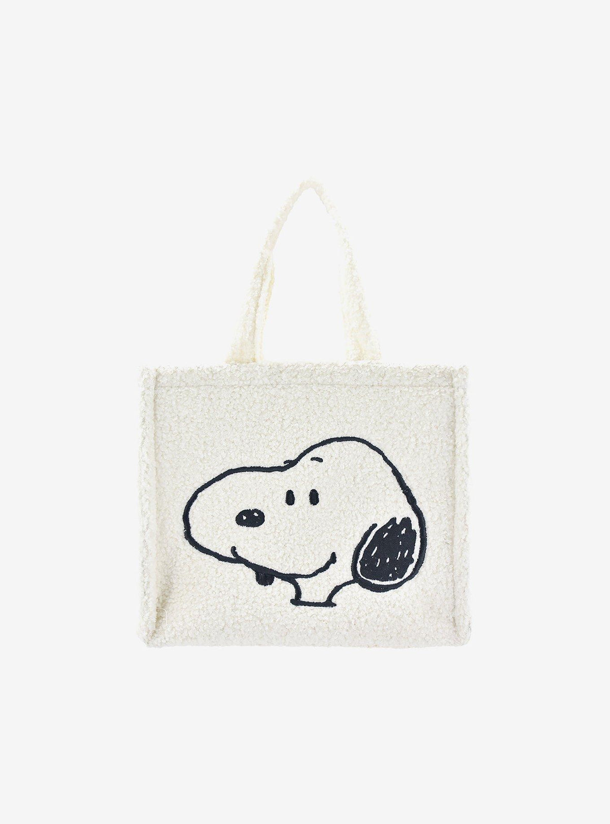 Bolso tote mini de sherpa Snoopy y Woodstock