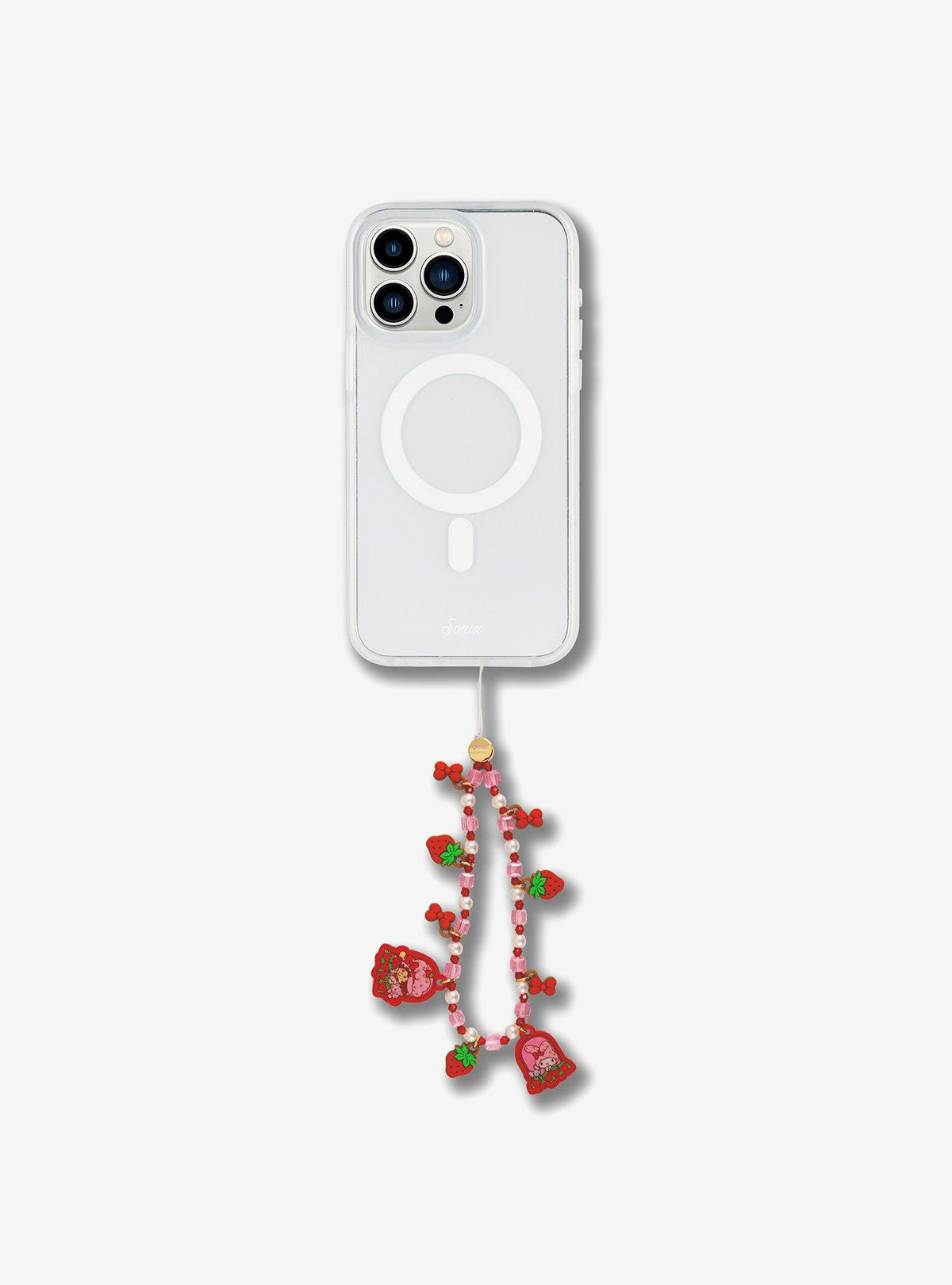 Colgante Sonix para celular de My Melody y Strawberry Shortcake
