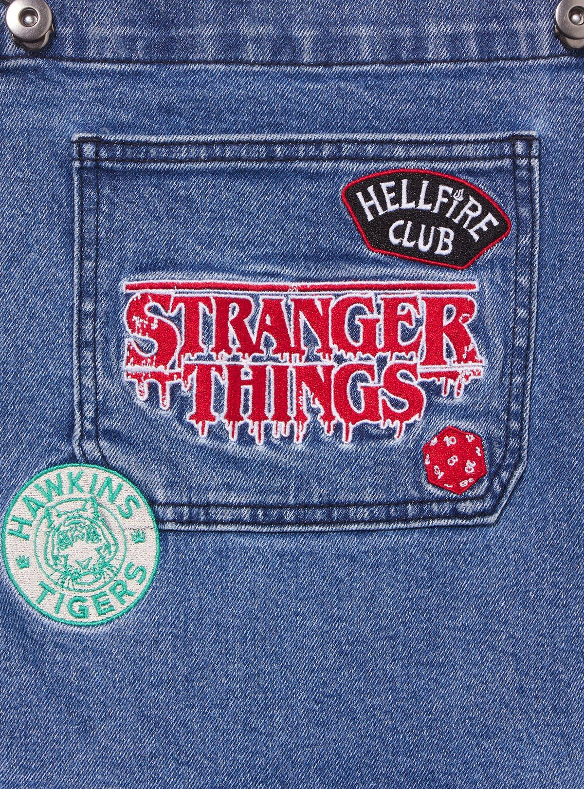 Jardinera de mezclilla Stranger Things para mujer