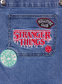 Jardinera de mezclilla Stranger Things para mujer