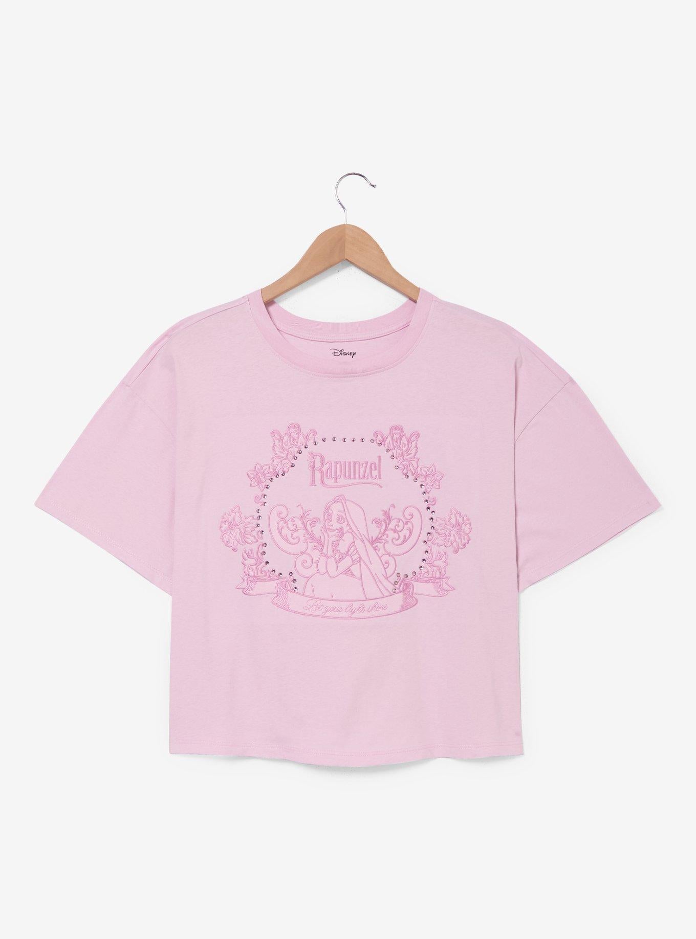 Polera Plus Size Disney Tangled Rapunzel con Strass