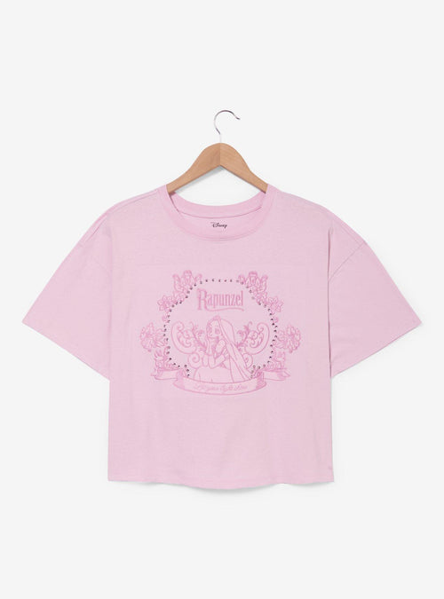 Polera Plus Size Disney Tangled Rapunzel con Strass