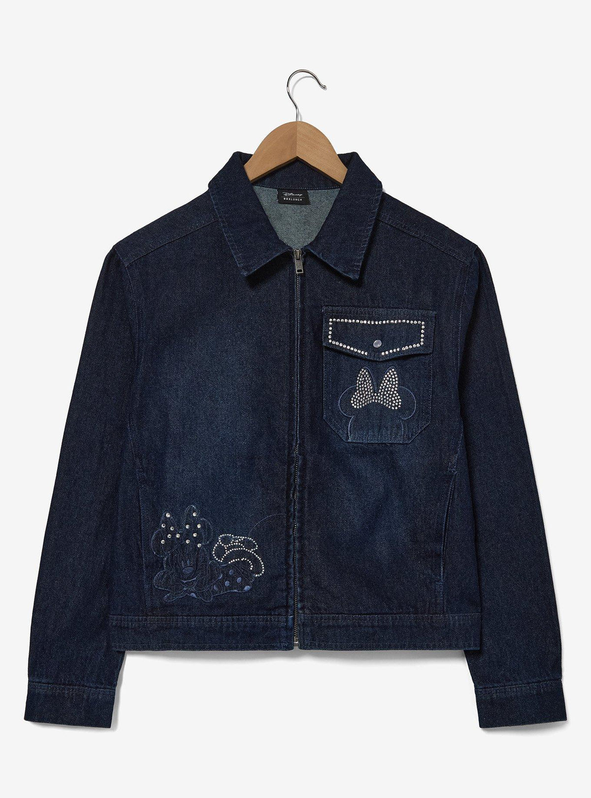 Chaqueta de mezclilla con strass de Minnie Mouse