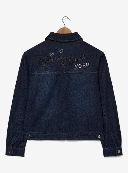 Chaqueta de mezclilla con strass de Minnie Mouse