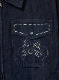 Chaqueta de mezclilla con strass de Minnie Mouse