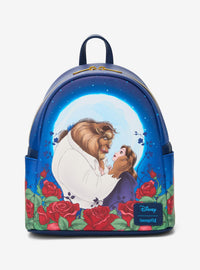 Mini mochila Loungefly La Bella y la Bestia bajo la luna